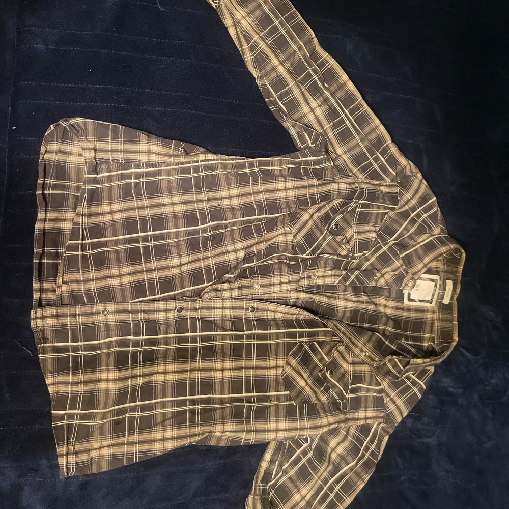 BKE Men's Pearl Snap Dress Shirt